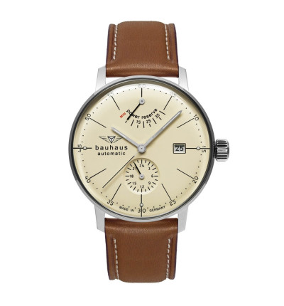 BAUHAUS Herrenuhr "Dessau" 2060-5, Automatik, Gangreserve