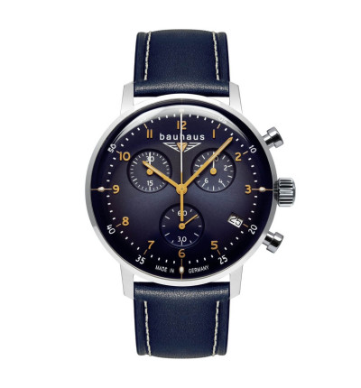 BAUHAUS Ersatzarmband "Dessau" 2096-3, 20 mm blau