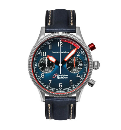 BAUHAUS Herrenuhr "Aviation Eurofighter", 2576-3