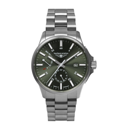 BAUHAUS Ersatzarmband "Aviation" 2860M-4, silber