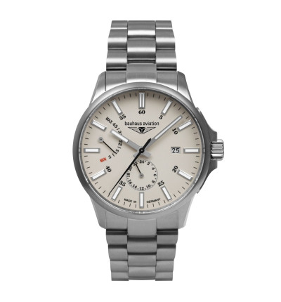 BAUHAUS Ersatzarmband "Aviation" 2860M-5, silber