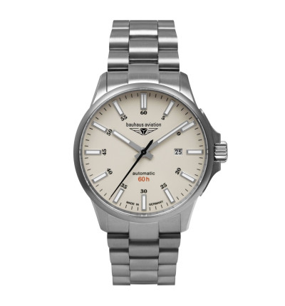 BAUHAUS Ersatzarmband "Aviation" 2864M-5, silber