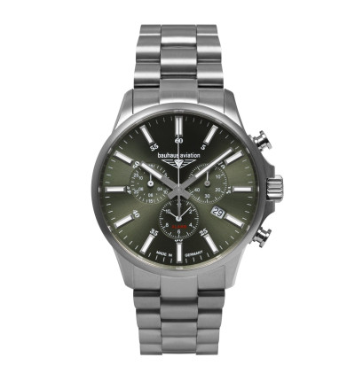 BAUHAUS Ersatzarmband "Aviation" 2880M-4, silber