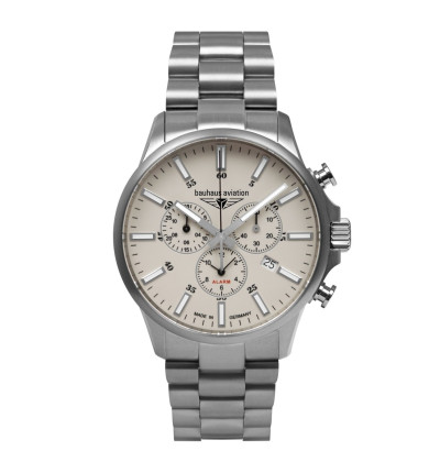 BAUHAUS Ersatzarmband "Aviation" 2880M-5, silber