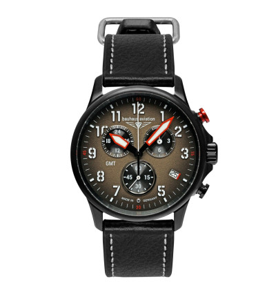 BAUHAUS Ersatzarmband "Aviation Blackwing" 2886-1, schwarz