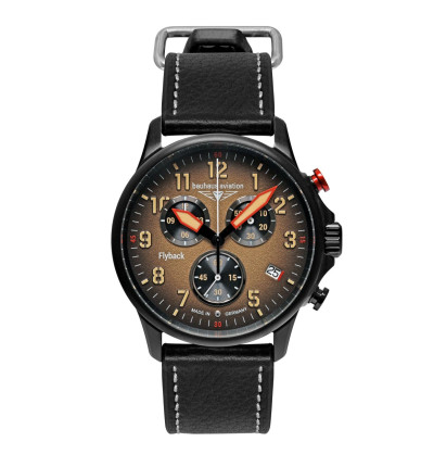 BAUHAUS Ersatzarmband "Aviation Blackwing" 2888-5, schwarz
