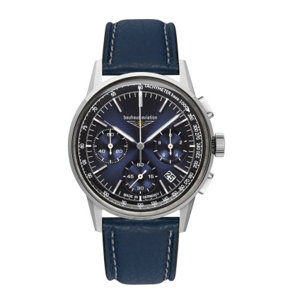 BAUHAUS Ersatzarmband "Aviation G38" 2376-3, 22 mm blau