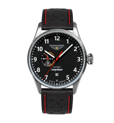 BAUHAUS Ersatzarmband "Aviation Tornado" 2764-2, schwarz