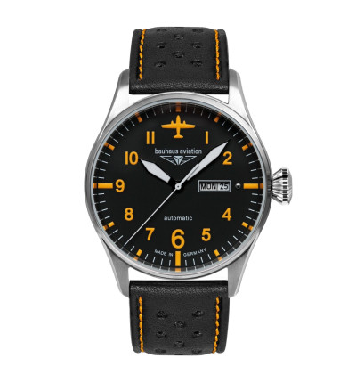 BAUHAUS Ersatzarmband "Aviation Tornado" 2766-5, schwarz
