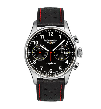 BAUHAUS Ersatzarmband "Aviation Tornado" 2770-2, schwarz