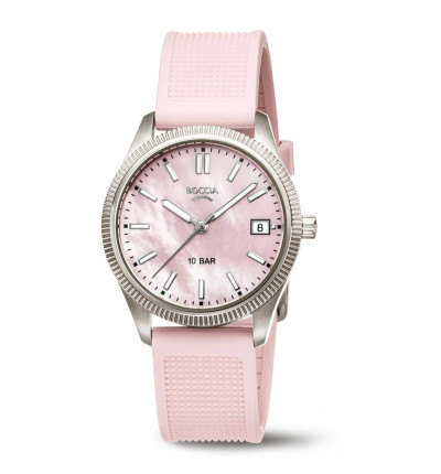 Uhrenarmband für BOCCIA TITANIUM Damenuhr "Trend" 3356-01 | rosa