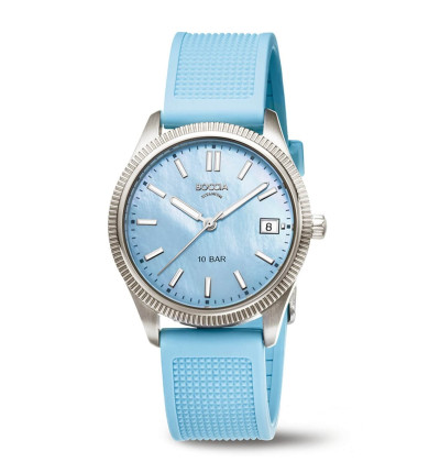 Uhrenarmband für BOCCIA TITANIUM Damenuhr "Trend" 3356-03 | blau