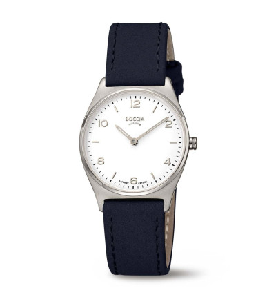 Uhrenarmband für BOCCIA TITANIUM Damenuhr "Classic" 3338-01 | blau