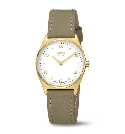 Uhrenarmband für BOCCIA TITANIUM Damenuhr "Classic" 3338-03 | grau