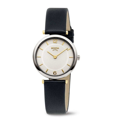 Uhrenarmband für BOCCIA TITANIUM Damenuhr "Dress" 3362-01 | schwarz