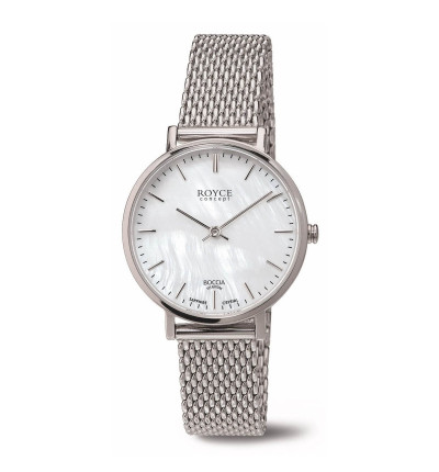Uhrenarmband für BOCCIA TITANIUM Damenuhr "Royce" 3246-10 | silber