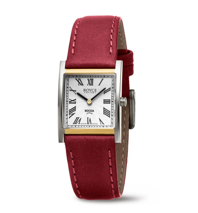 Uhrenarmband für BOCCIA TITANIUM Damenuhr "Royce" 3360-03 | bordeaux