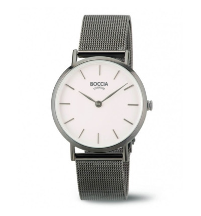 Uhrenarmband für BOCCIA TITANIUM Damenuhr "Trend" 3281-04 | grau