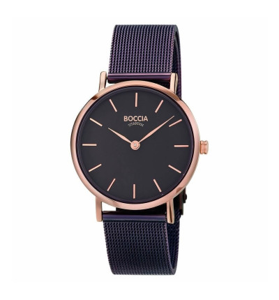 Uhrenarmband für BOCCIA TITANIUM Damenuhr "Trend" 3281-05 | aubergine