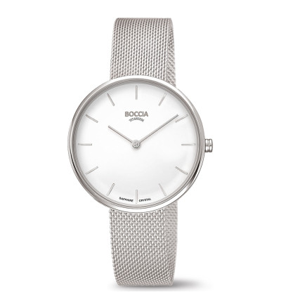 Uhrenarmband für BOCCIA TITANIUM Damenuhr "Trend" 3327-09 | silber