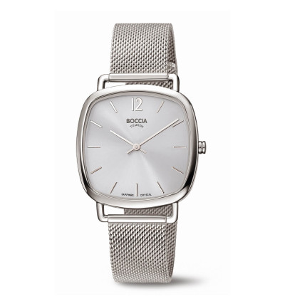 Uhrenarmband für BOCCIA TITANIUM Damenuhr "Trend" 3334-06 | silber