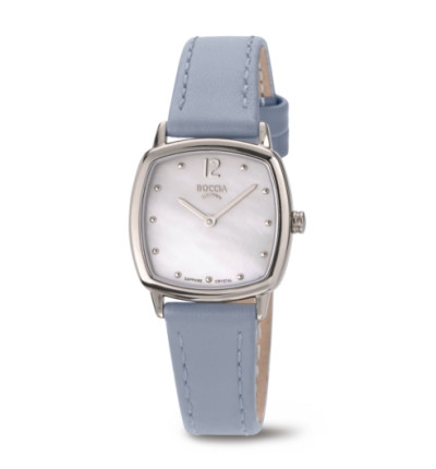 Uhrenarmband für BOCCIA TITANIUM Damenuhr "Trend" 3343-05 | blau