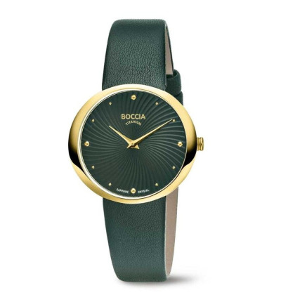 Uhrenarmband für BOCCIA TITANIUM Damenuhr "Trend" 3364-04 | grün
