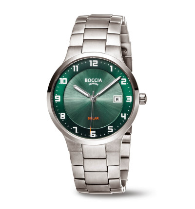 BOCCIA TITANIUM Herrenuhr "Solar" 3652-04