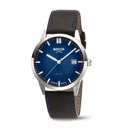 BOCCIA TITANIUM Herrenuhr "Solar" 3673-01
