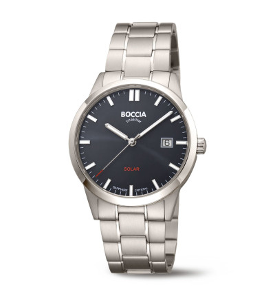 BOCCIA TITANIUM Herrenuhr "Solar" 3673-02
