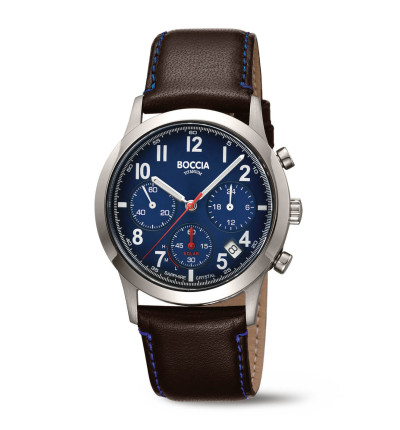 Uhrenarmband BOCCIA TITANIUM "Solar" 3735-02 | braun
