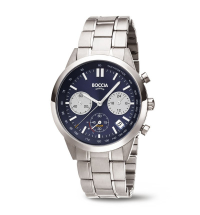 BOCCIA TITANIUM Herrenuhr "Solar" 3737-02