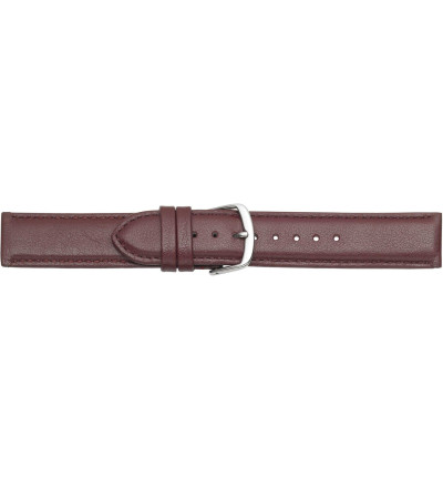 Uhrenband bordeaux glatt | Breite konstant