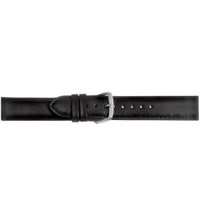 Uhrenband Schwarz glatt | Breite konstant