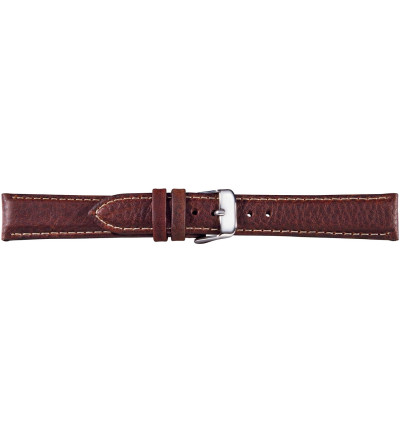 Uhrenband Antique-Braun glatt, Bio Kalb