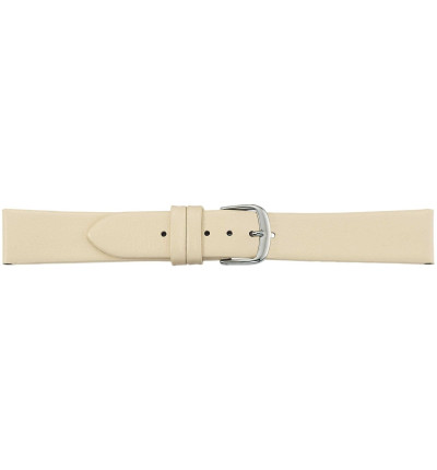 Uhrenband Creme glatt | Breite verlaufend