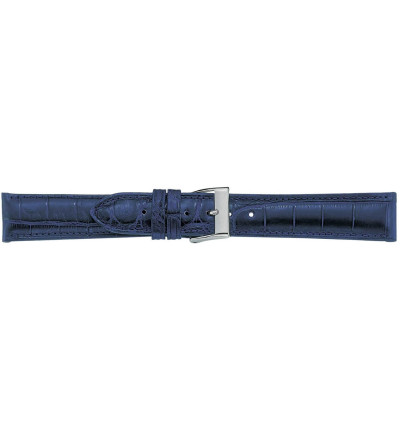 Uhrenband Blau, Echt Alligator