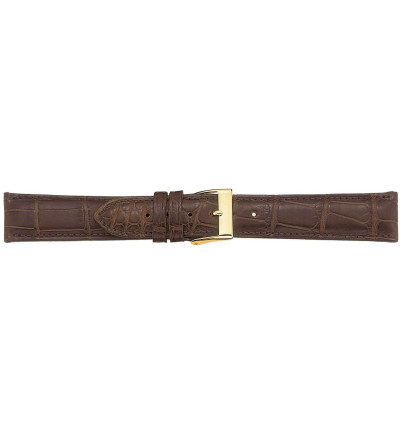 Uhrenband Braun, Echt Alligator