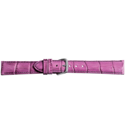 Uhrenband Brombeere, Louisiana-Print Kroko