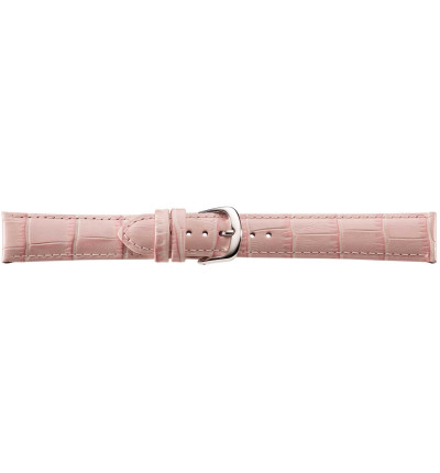 Uhrenband Hellpink, Louisiana-Print Kroko