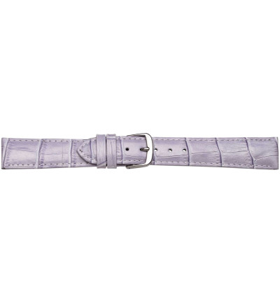 Uhrenband Lavendel, Louisiana-Print Kroko