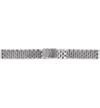 HERZOG Metallarmband massiv 22 mm matt