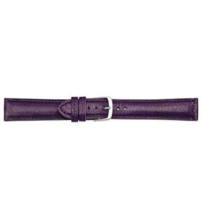 Uhrenarmband Öko-Nappa, genarbt Aubergine