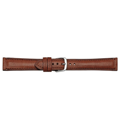 Uhrenarmband Öko-Nappa, genarbt Braun