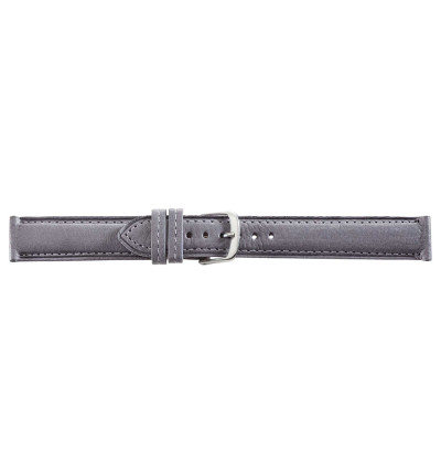 Uhrenarmband Öko-Nappa, genarbt Grau
