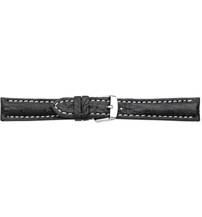 Uhrenband Schwarz, Strauß Chrono