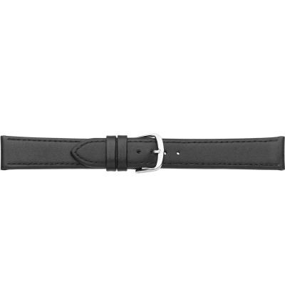 Uhrenband Schwarz glatt, Elegance, 3048