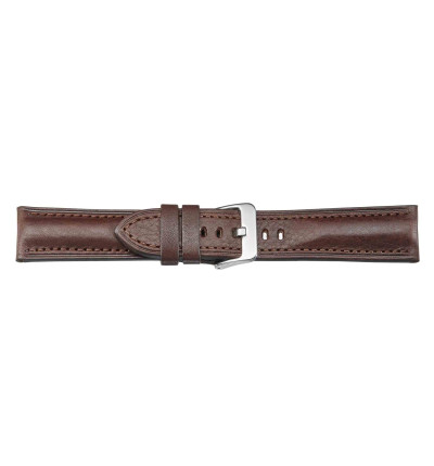 Uhrenband Dunkelbraun glatt, Italo-Pan, 0560