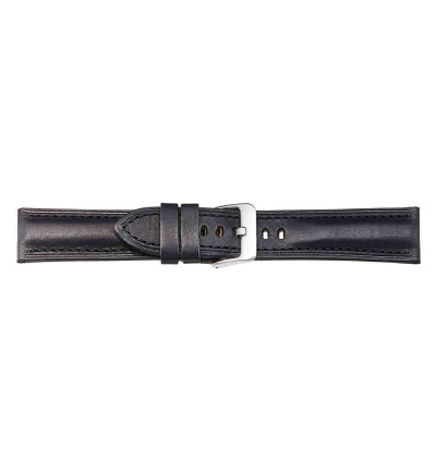 Uhrenband Schwarz glatt, Italo-Pan, 0549