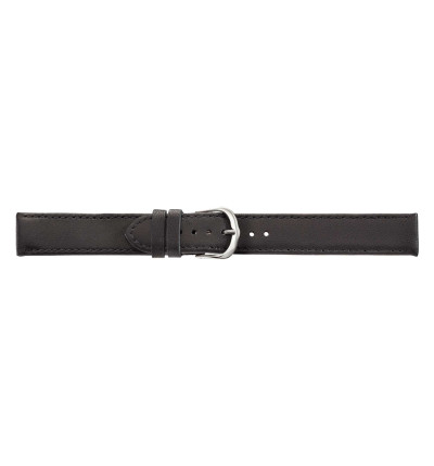 Uhrenband Schwarz glatt, Lamm-Nappa, 3647